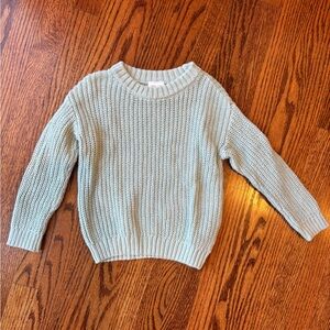 Sea foam Toddler Crewneck Sweater